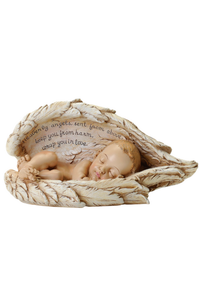 Sleeping Baby in Wings Figure – The Franciscan Store