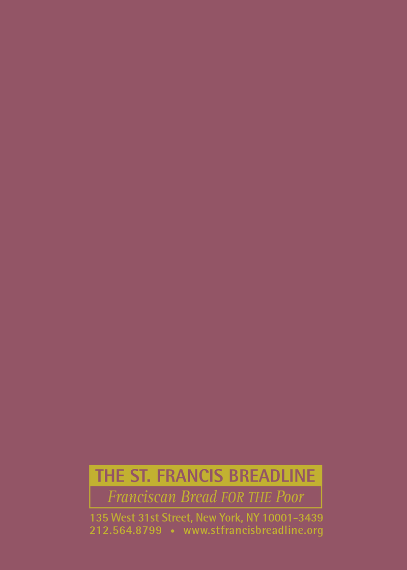 St. Francis Breadline: <br> Deceased Secular Card