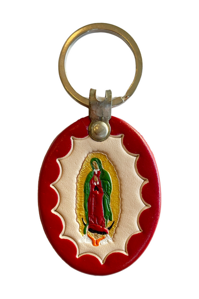 Supreme Guadalupe Leather Keychain \