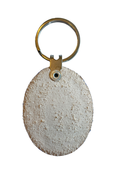 Guadalupe Leather Keychain