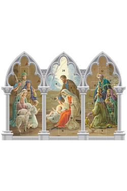 Triptych Standing Nativity Advent Calendar