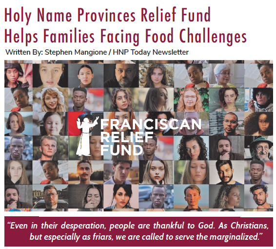 Holy Name Province Relief Fund Helps Families Facing Food Challenges