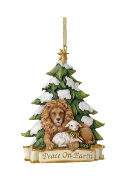 Lion and Lamb Peace on Earth Ornament