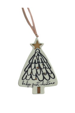 Baby's First Christmas Ornament - Pink Hanger