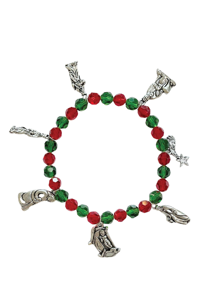 Accessorize London Women's Christmas Charm Bracelet - Accessorize India