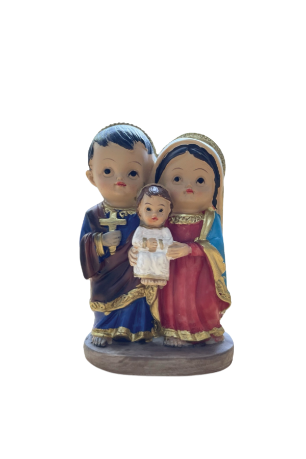 Miniature Holy Family Statue 4"