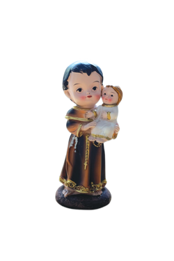 Miniature St. Anthony With Child Statue