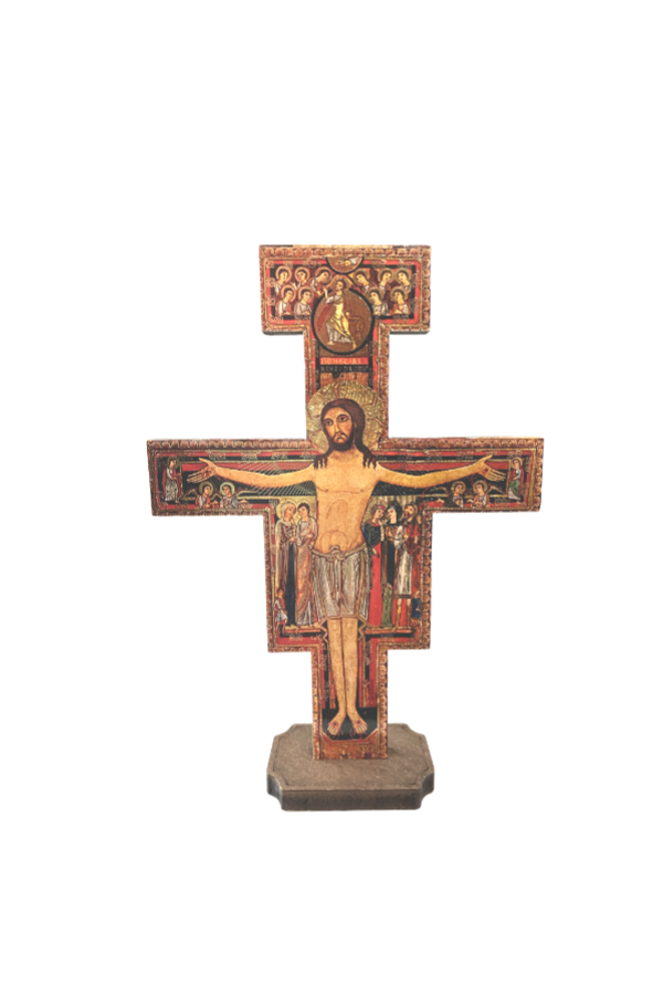 5 1/2" San Damiano Cross with Base