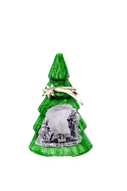 Miniature Christmas Tree With Nativity Figures