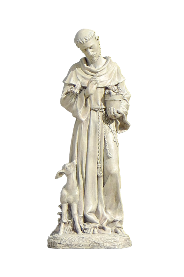 St. Francis with Fawn Garden Statue
