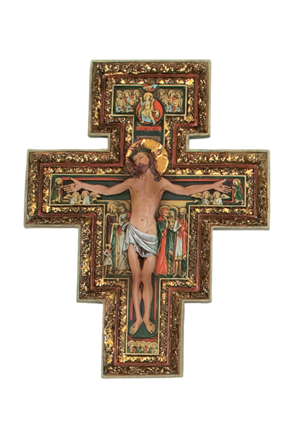 10.75" Three-dimensional San Damiano Cross