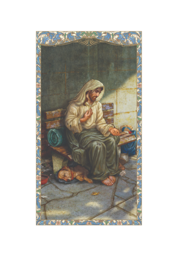 A Prayer for the Homeless Holy Card