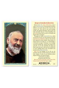 Saint Padre Pio Holy Card