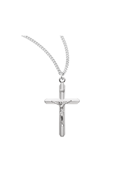 1.0" Sterling Silver Medium Crucifix