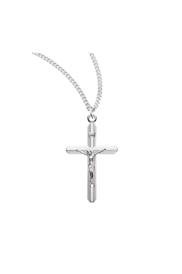 1.0" Sterling Silver Medium Crucifix