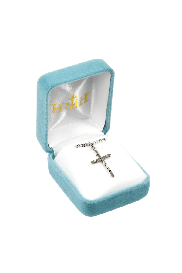 1.0" Sterling Silver Medium Crucifix