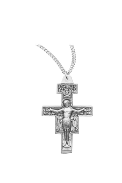 1.3" Sterling Silver San Damiano Crucifix