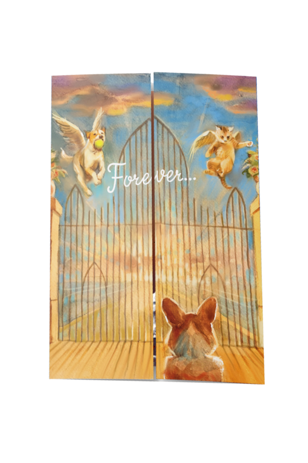 Happy in Heaven Pet Remembrance Card