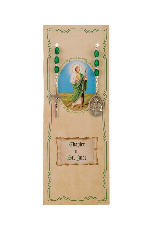 St. Jude Green Bead Chaplet