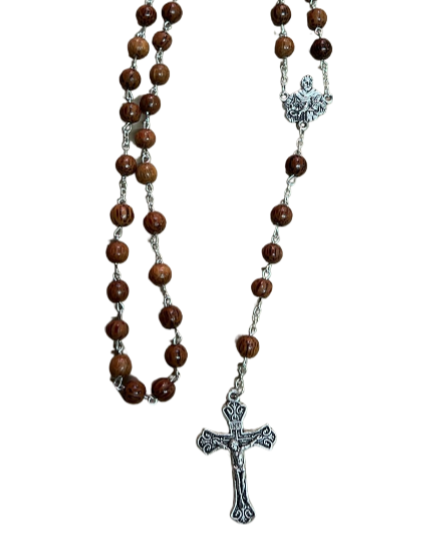 St. Francis Coconut Wood Rosary