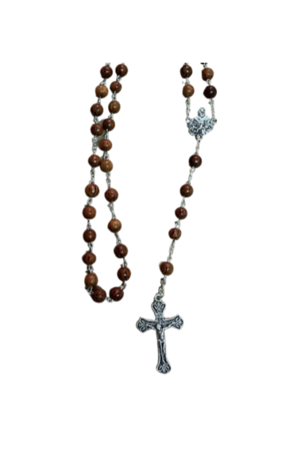 St. Francis Coconut Wood Rosary