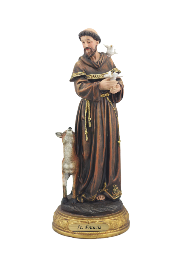 8" St. Francis of Assisi Statue