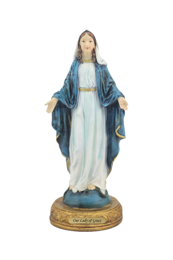 8" Our Lady of Grace Statue