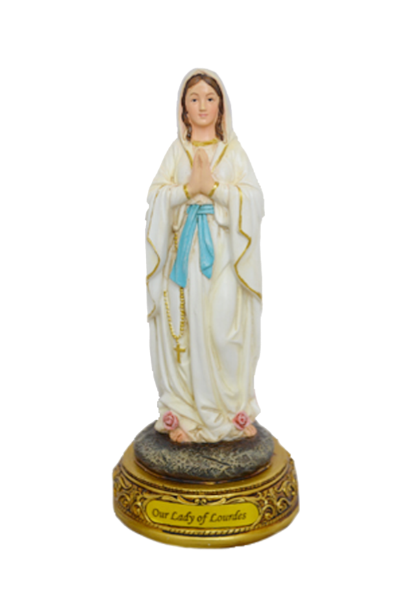 8" Our Lady of Lourdes Statue