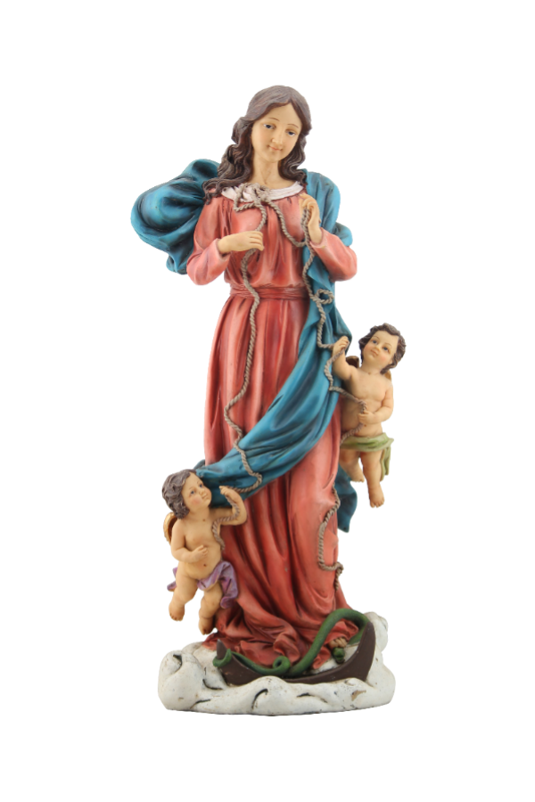 8" Our Lady Untier of Knots Statue