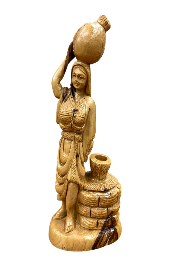 Olive Wood Samaritan Woman at the Well