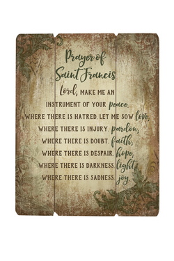 St. Francis Prayer Wood Pallet Sign - 15"