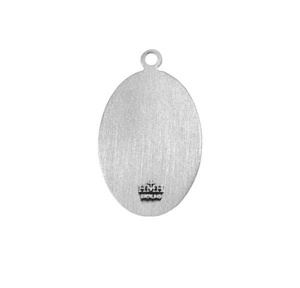 1.1" Patron Saint Christopher Oval Sterling Silver Medal – The ...