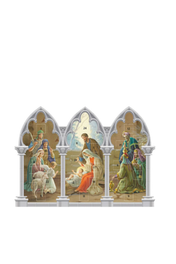 Triptych Standing Nativity Advent Calendar