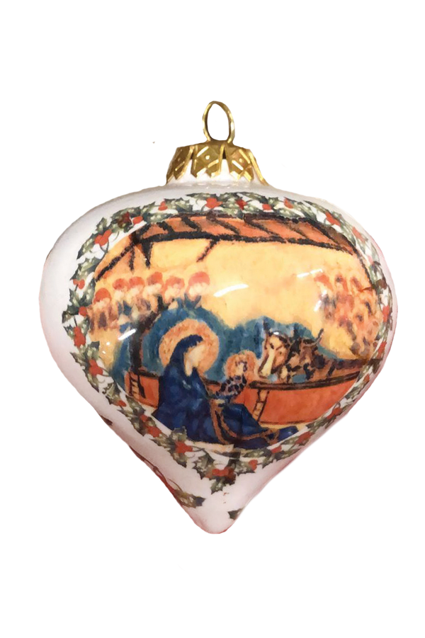 Assisi Heart-Shaped Christmas Ornament