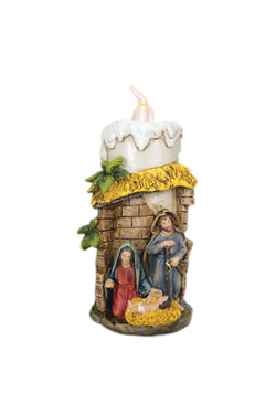 Nativity Scene Light-up Candle