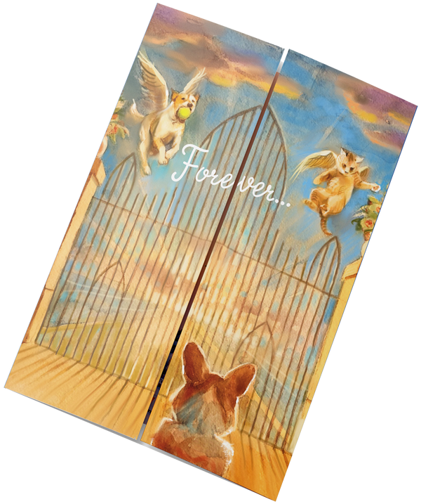 Happy in Heaven Pet Remembrance Card
