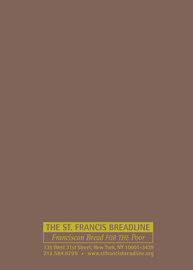 St. Francis Breadline:<br> Deceased Card