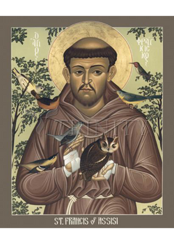 St. Francis of Assisi and <br> Holy Card