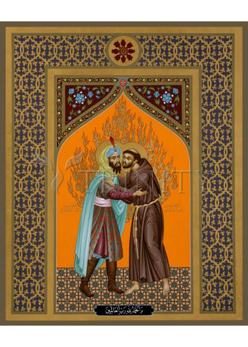 St. Francis and the Sultan Holy Card