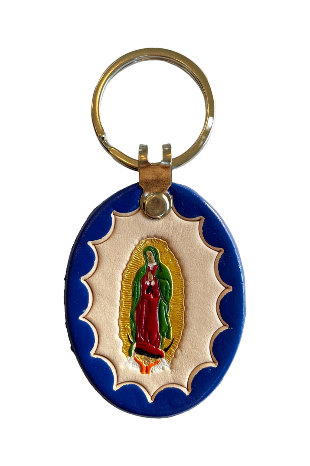 Our Lady of Guadalupe Leather Key Ring - Blue – The Franciscan Store Our Lady of Guadalupe Leather Key Ring - Blue – The Franciscan Store