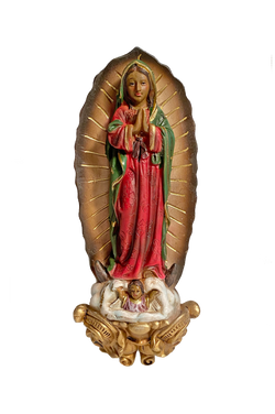 8" Our Lady of Guadalupe <br> Wall Mountable Plaque Statue