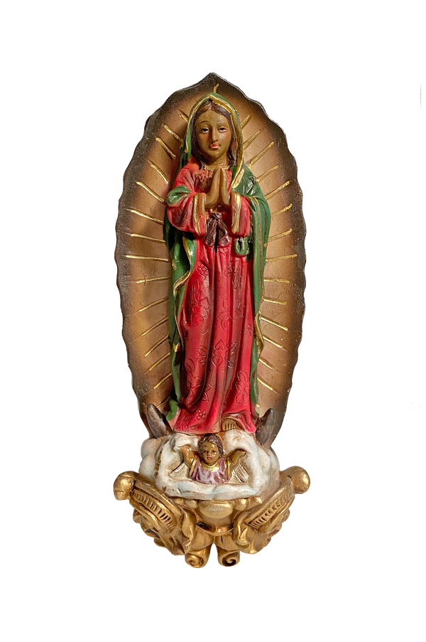 8" Our Lady of Guadalupe <br> Wall Mountable Plaque Statue