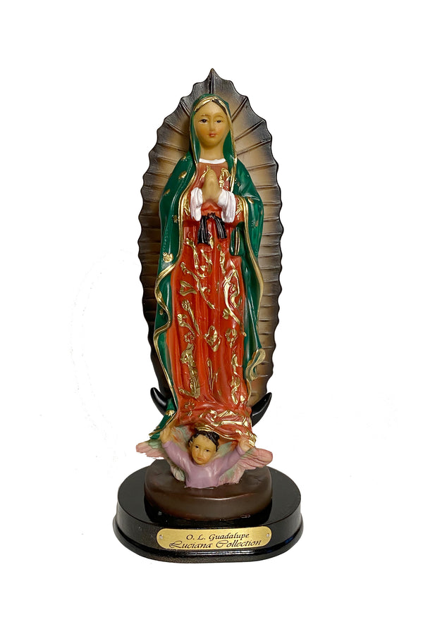 8" Our Lady of Guadalupe Statue With Base
