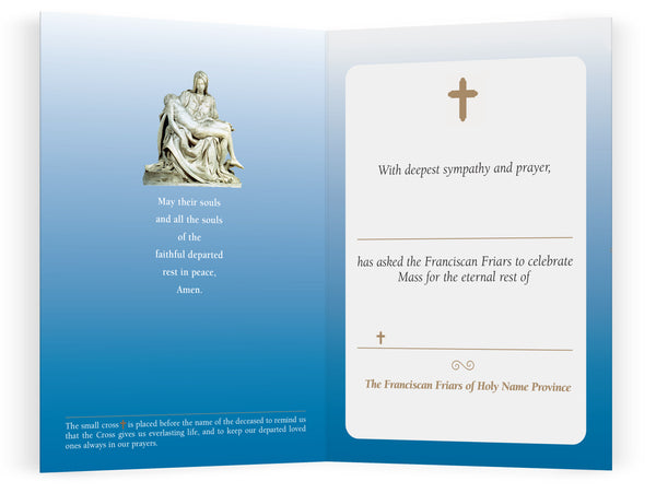 Pieta Memorial Card