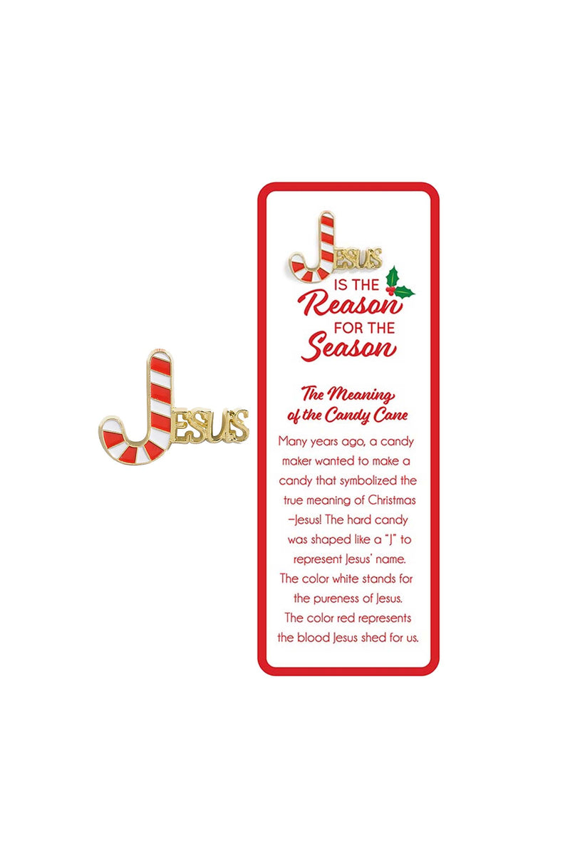 "Jesus Is The Reason For The Season" <br> Lapel Pin With Bookmark