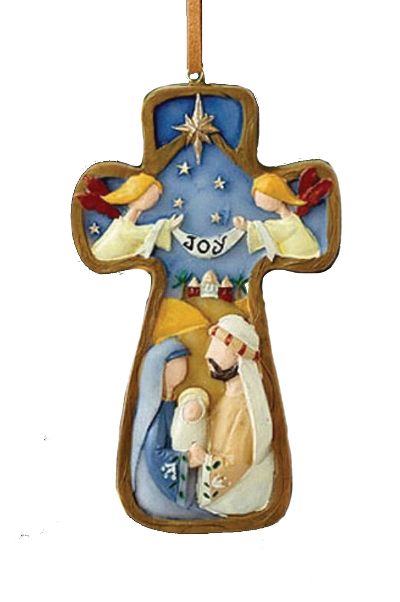 Joy Cross Ornament
