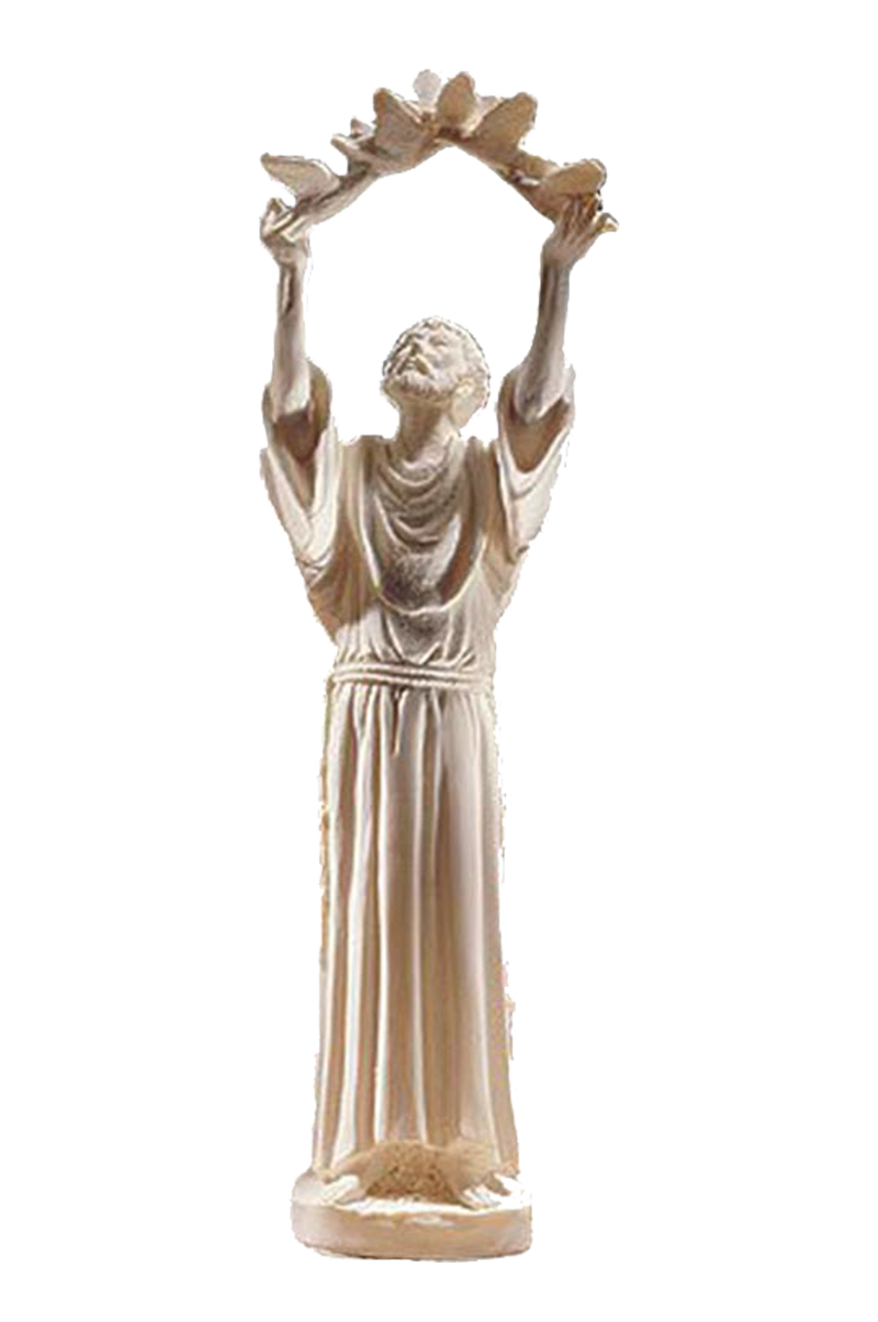 10" St. Francis Praising Creation Statue