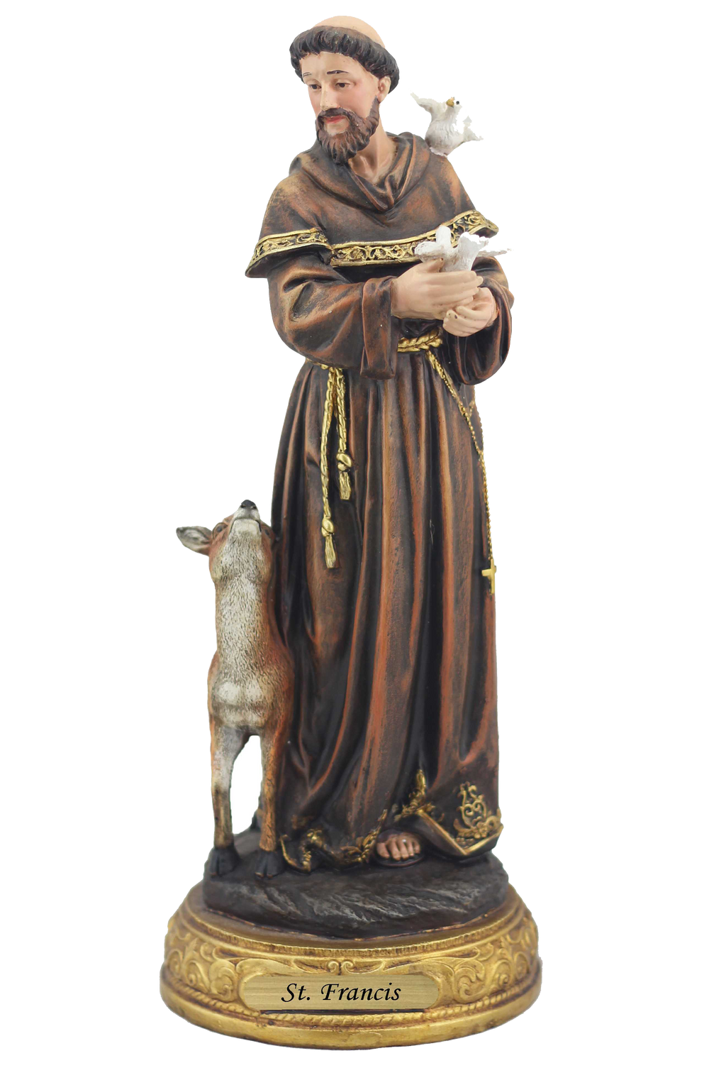 12" St. Francis of Assisi Statue The Franciscan Store