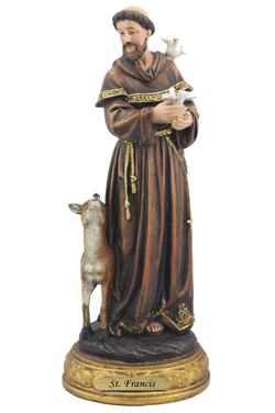 12" St. Francis of Assisi Statue