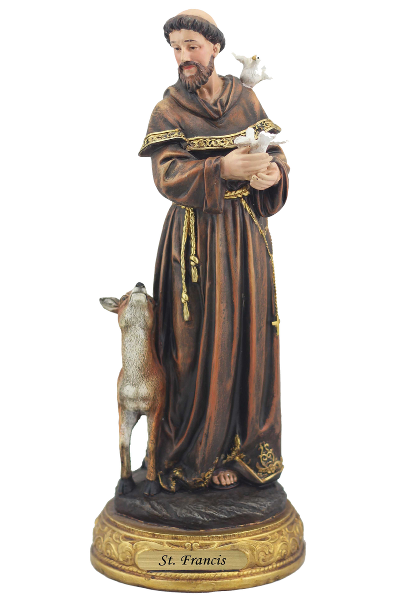 12" St. Francis of Assisi Statue